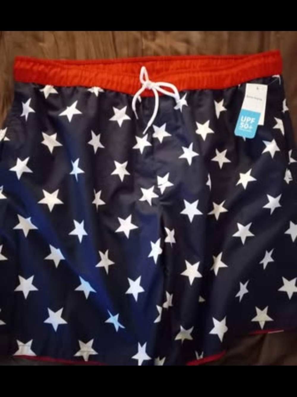 NWT Men's American Patriotic Star Swim Shorts